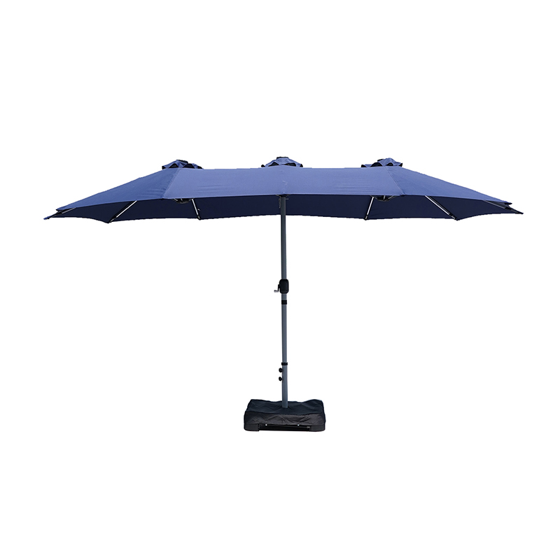 HTS-112 Outdoor Double-Sided Large Sunshade Hand-Crank Umbrella