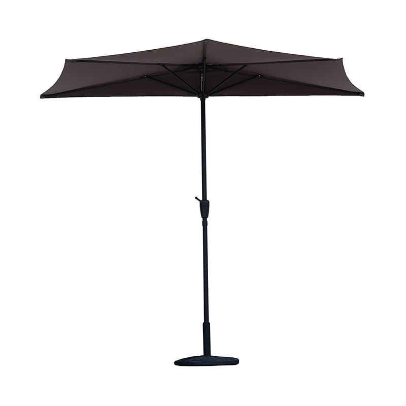 HTS-109 Outdoor Square Hand-Cranked Center Column Umbrella